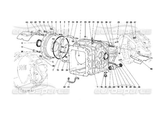 a part diagram from the Ferrari F40 parts catalogue