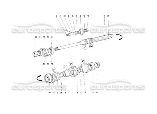 a part diagram from the Ferrari F40 parts catalogue