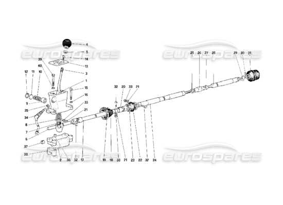 a part diagram from the Ferrari F40 parts catalogue