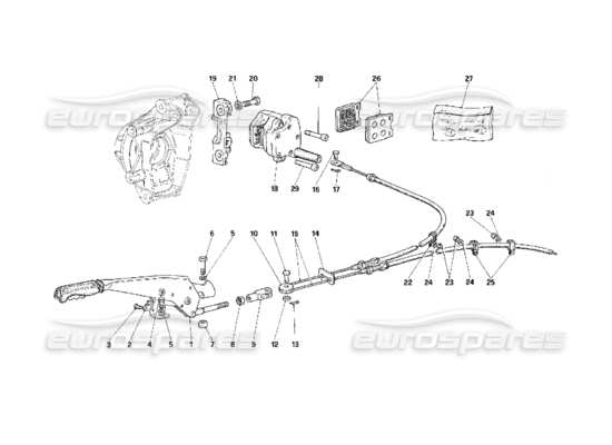 a part diagram from the Ferrari F40 parts catalogue