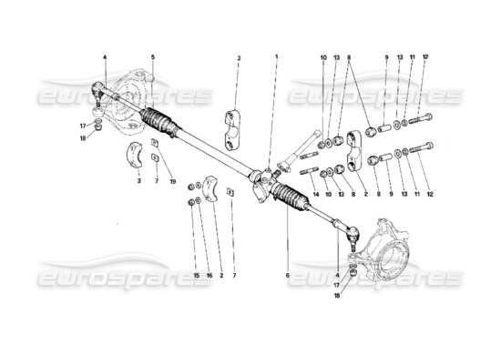 a part diagram from the Ferrari F40 parts catalogue