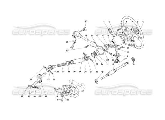 a part diagram from the Ferrari F40 parts catalogue