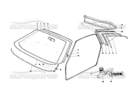 a part diagram from the Ferrari F40 parts catalogue