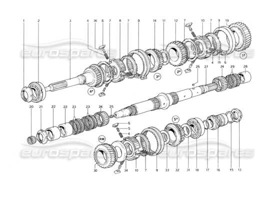 a part diagram from the Ferrari 400 parts catalogue