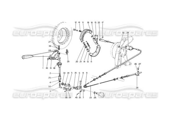 a part diagram from the Ferrari 400 parts catalogue