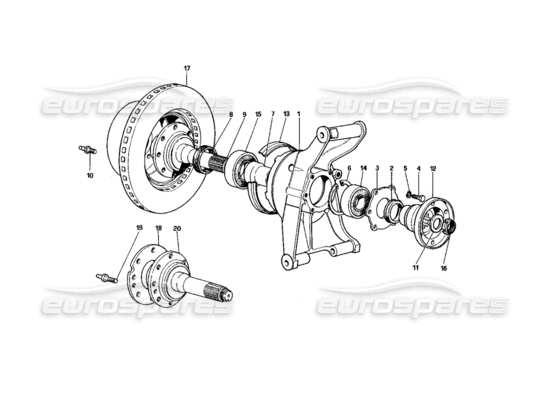 a part diagram from the Ferrari 400 parts catalogue