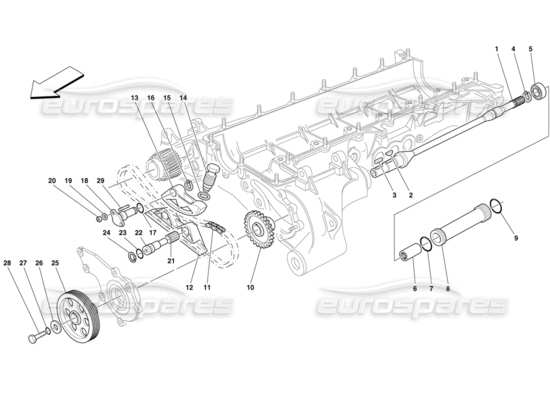 a part diagram from the Ferrari F50 parts catalogue