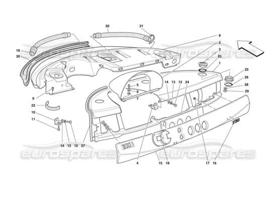 a part diagram from the Ferrari F50 parts catalogue