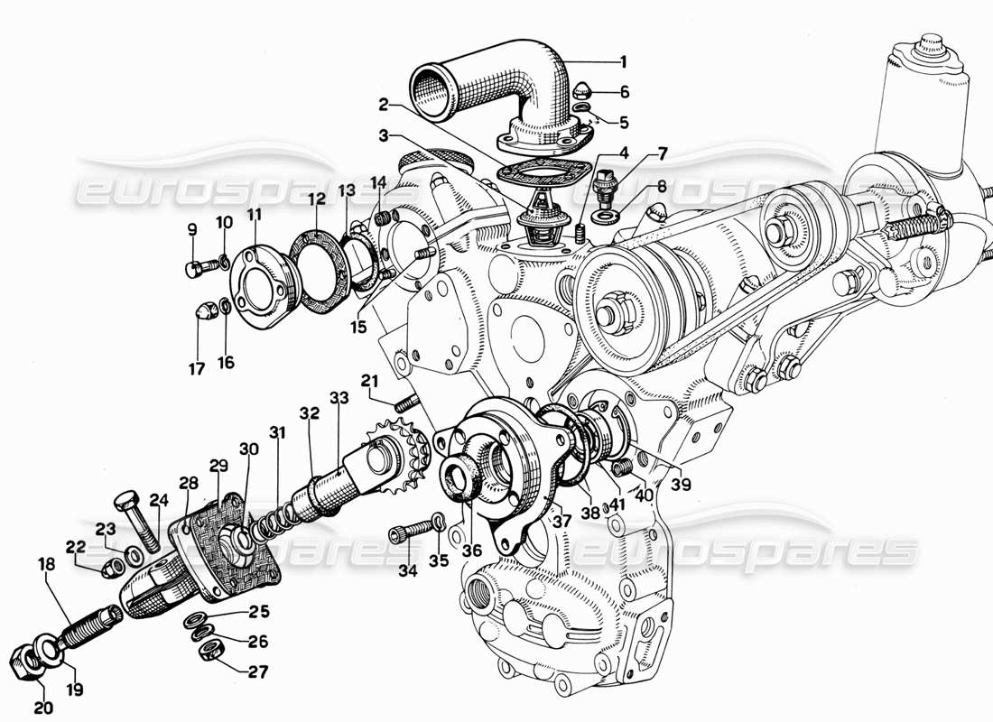 Ferrari 365 GT 2+2 (Mechanical) Timing (Accessories) Parts Diagram