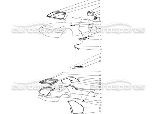 a part diagram from the Ferrari 330 and 365 parts catalogue