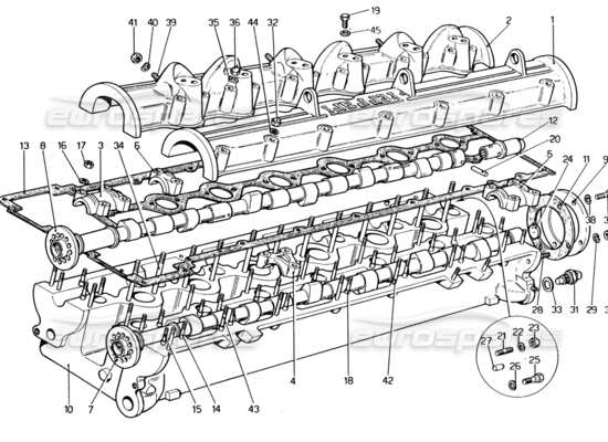 a part diagram from the Ferrari 330 and 365 parts catalogue