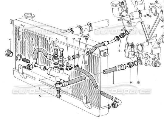 a part diagram from the Ferrari 330 and 365 parts catalogue