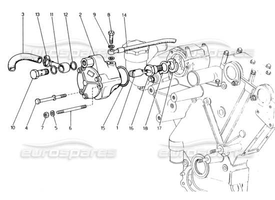 a part diagram from the Ferrari 330 and 365 parts catalogue