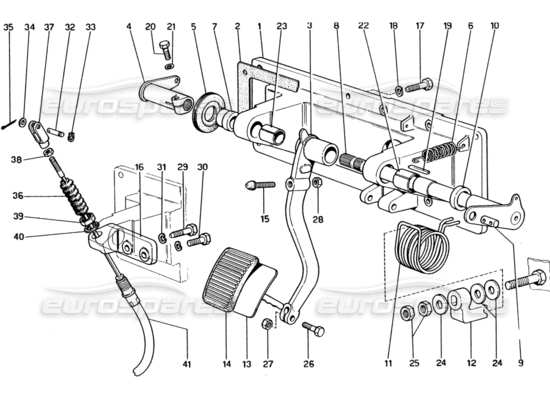 a part diagram from the Ferrari 330 and 365 parts catalogue