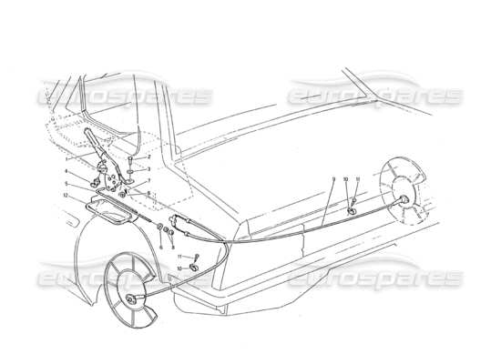 a part diagram from the Maserati Biturbo (1983-1995) parts catalogue