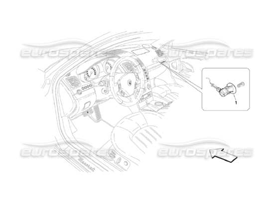 a part diagram from the Maserati Quattroporte M139 (2005-2013) parts catalogue