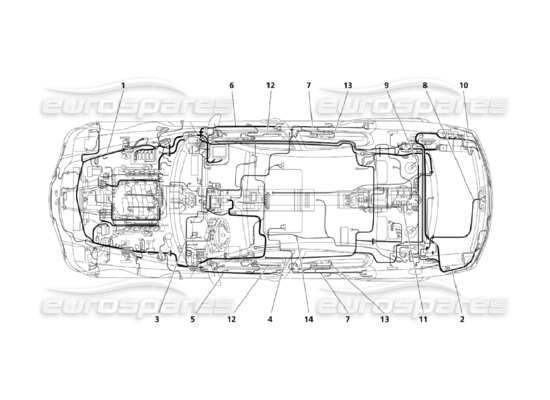 a part diagram from the Maserati Quattroporte M139 (2005-2013) parts catalogue