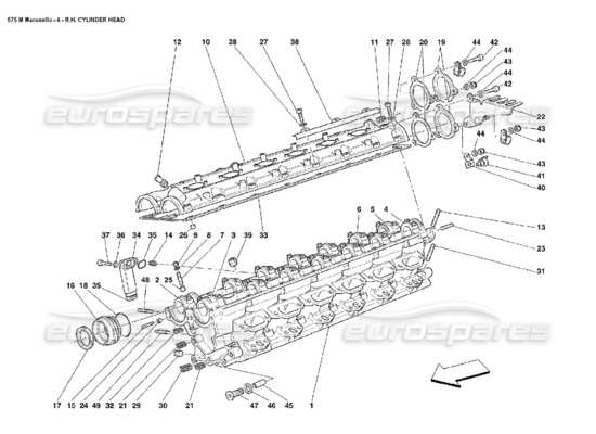 a part diagram from the Ferrari 575 parts catalogue