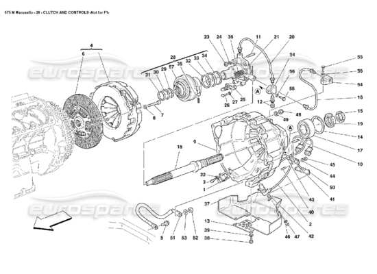 a part diagram from the Ferrari 575 parts catalogue