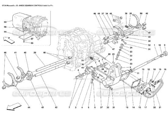 a part diagram from the Ferrari 575 parts catalogue