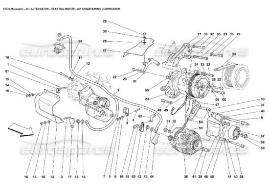 a part diagram from the Ferrari 575 parts catalogue