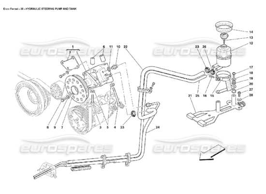 a part diagram from the Ferrari Enzo parts catalogue