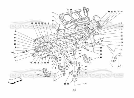 a part diagram from the Ferrari 575 parts catalogue