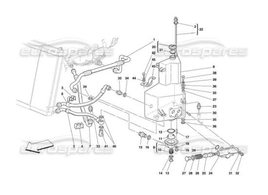 a part diagram from the Ferrari 575 parts catalogue