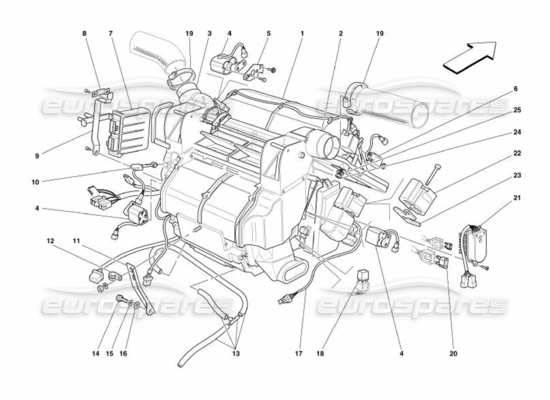 a part diagram from the Ferrari 575 parts catalogue