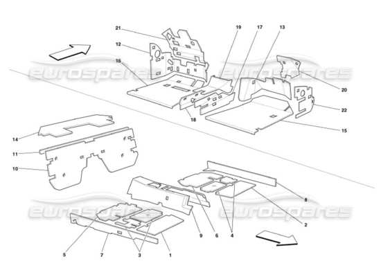 a part diagram from the Ferrari 575 parts catalogue