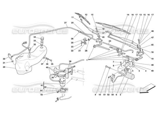 a part diagram from the Ferrari 575 parts catalogue