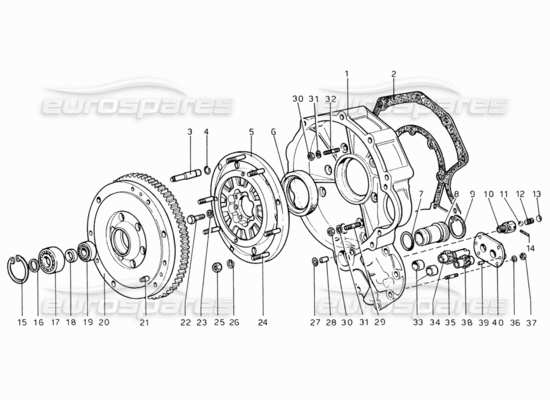 a part diagram from the Ferrari 206 parts catalogue