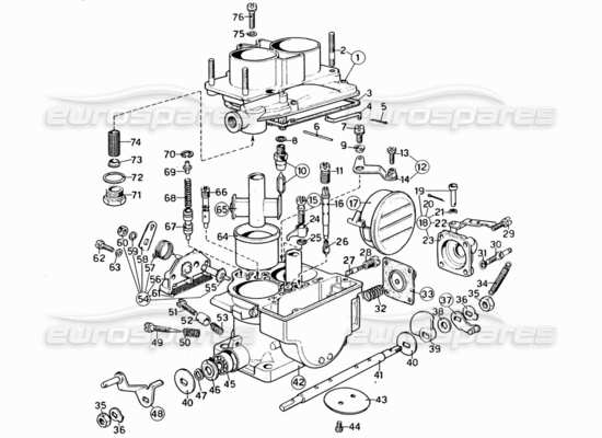 a part diagram from the Ferrari 206 parts catalogue