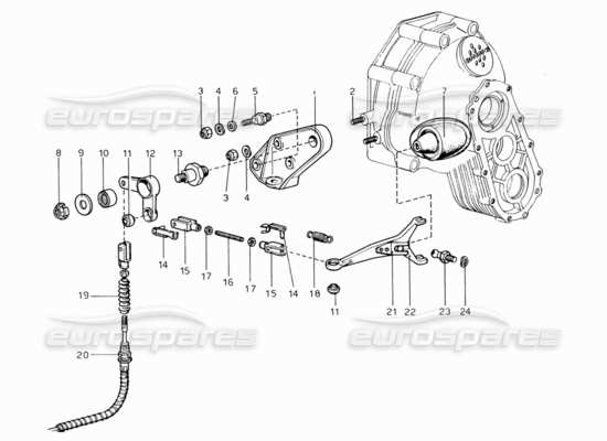 a part diagram from the Ferrari 206 parts catalogue