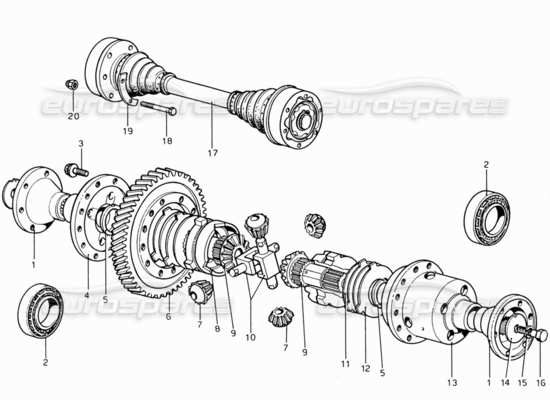 a part diagram from the Ferrari 206 parts catalogue