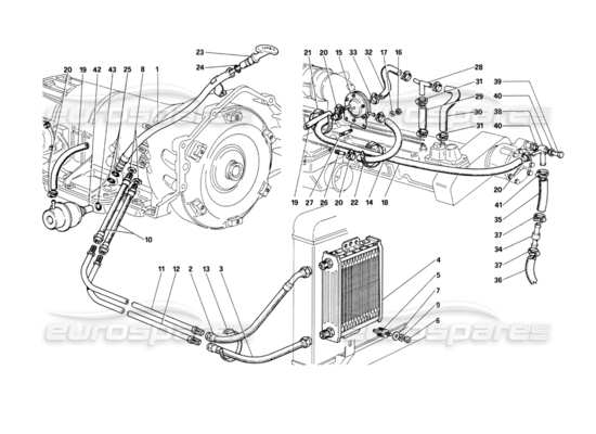 a part diagram from the Ferrari 400 parts catalogue