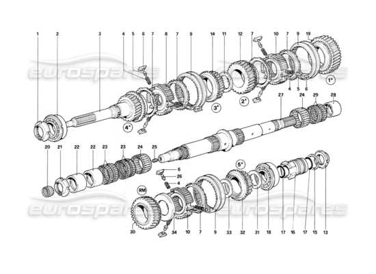 a part diagram from the Ferrari 400 parts catalogue