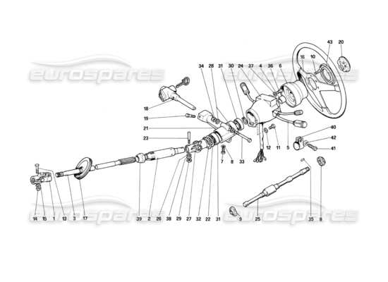 a part diagram from the Ferrari 400 parts catalogue