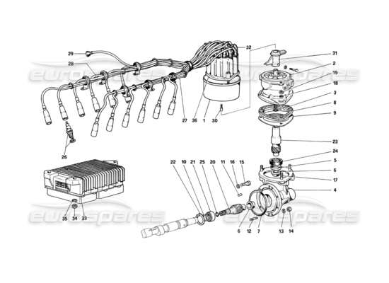 a part diagram from the Ferrari 400 parts catalogue