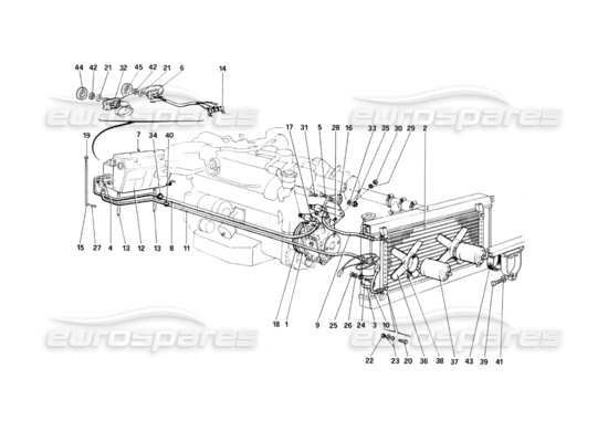 a part diagram from the Ferrari 400 parts catalogue