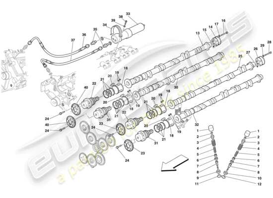 a part diagram from the Maserati MC12 parts catalogue