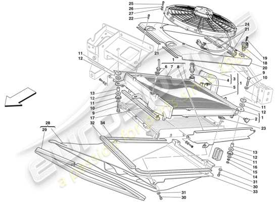 a part diagram from the Maserati MC12 parts catalogue