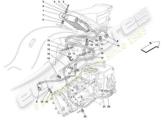 a part diagram from the Maserati MC12 parts catalogue