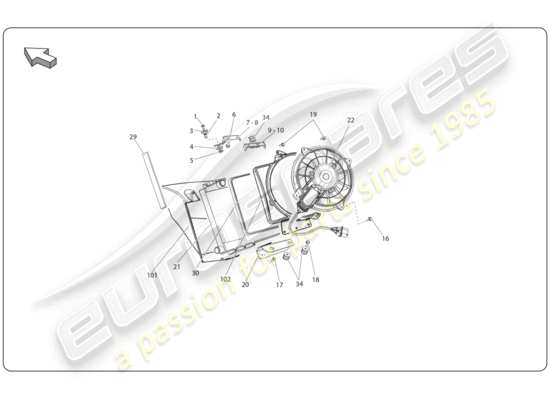 a part diagram from the Lamborghini Super Trofeo (2009-2014) parts catalogue