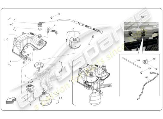 a part diagram from the Lamborghini Super Trofeo (2009-2014) parts catalogue