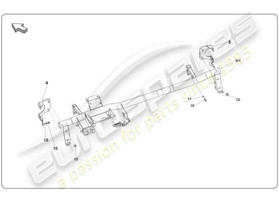 a part diagram from the Lamborghini Super Trofeo (2009-2014) parts catalogue