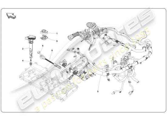 a part diagram from the Lamborghini Super Trofeo (2009-2014) parts catalogue