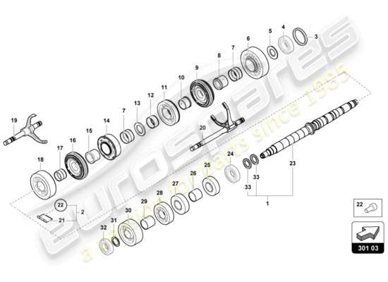 a part diagram from the Lamborghini Aventador LP720-4 parts catalogue