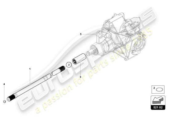 a part diagram from the Lamborghini Aventador LP720-4 parts catalogue