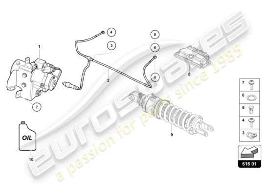 a part diagram from the Lamborghini Aventador LP720-4 parts catalogue